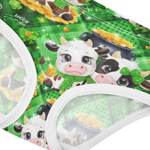 Joisal Funny Toddlers Underwear Floral 2t Cotton Panties Little Girl Cute Cartoon Cows Green Undies Kids Briefs4