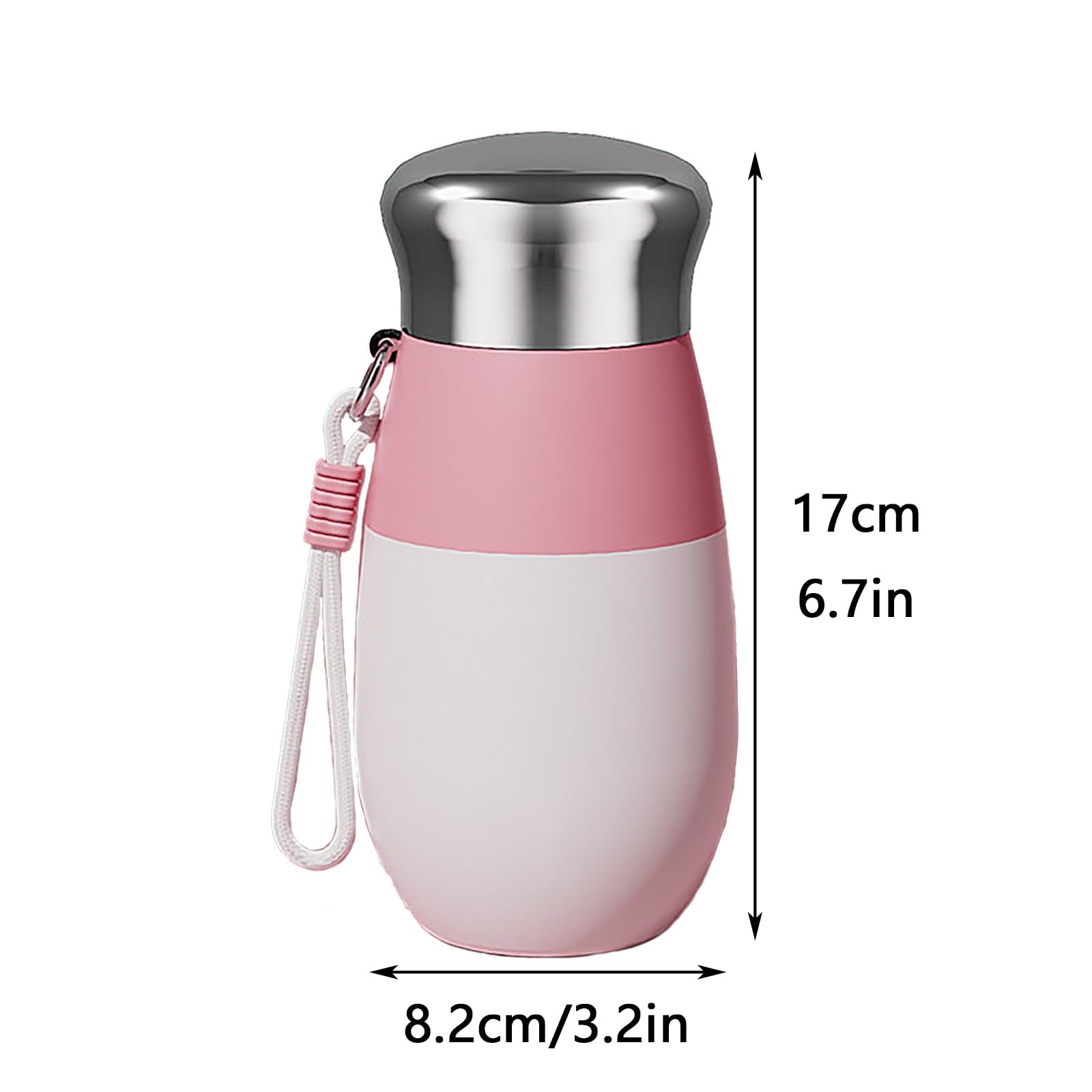 Termo Taza, Vaso Termo Cafe, Revestimiento Interior de Acero Inoxidable, Fácil de Limpiar, Apto Tanto para Hombres Como para Mujeres(Pink)