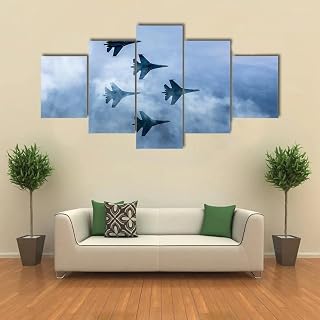 akia Wall Art For Living Room Wall Decor For Bedroom Poster Russian Fighter Aircrafts Su 27 Paintings Prints Artwork Bathroom Decorations Canvas Prints Hang Pictures Office Home Decor Works