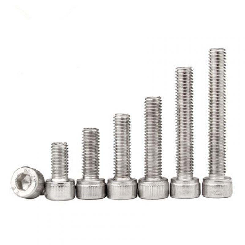 Socket Cap Screws Nuts Assortment Set Kit Cylindrical Allen Bolts 220 pcs/box M3 Stainless Steel