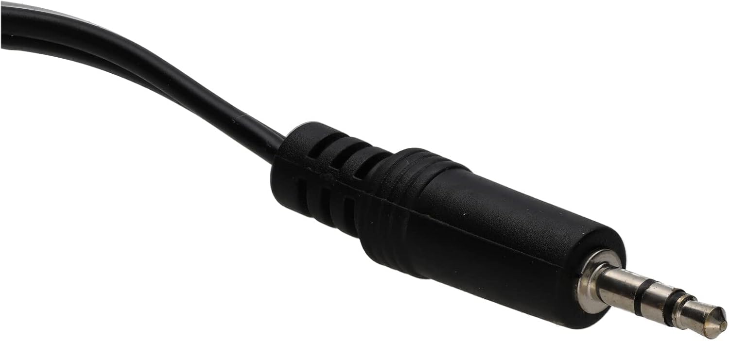 kenable 3.5mm Stereo Jack Plug to Twin 3.5mm Mono Sockets Audio Cable 15cm (~6 inch)