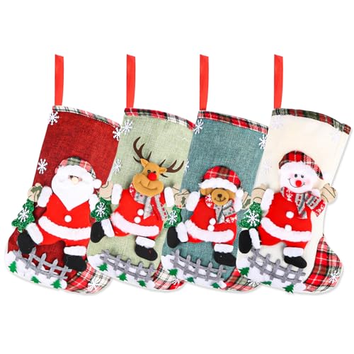 Conjunto de meias de Pai Natal, 2025 novas meias de Natal, botas de Pai Natal para encher, meias de Natal para pendurar, conjunto de meias de Natal, meias de pai Natal