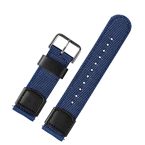 Bracelet montre nylon noir 22mm compatible SNE537 SRP601J1 rechange homme