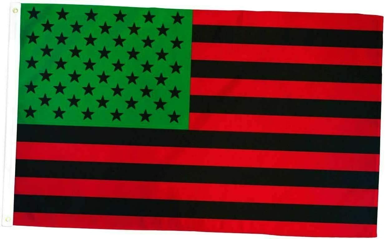 JumpingLight 3x5FT Flag Afro American Black Lives Matter Pan-African Black Liberation BLM USA - Quality Flags