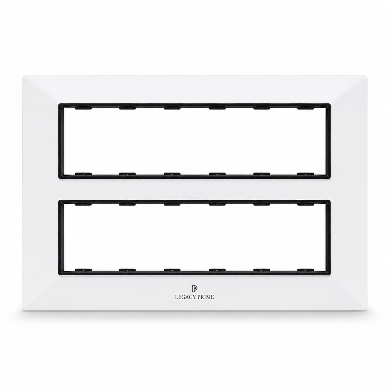 Deluxe Modular Electrical Plate, White, Multiple Module Options (2M, 3M, 4M, 6M, 8H, 8Sq, 12M, 18M) (10, 12 Module)-image-41