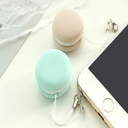 Miniatura 5 de LUOZZY 12 toallitas para pantalla de teléfono celular Macaron limpieza de pantalla de teléfono celular llavero portátil para dispositivos