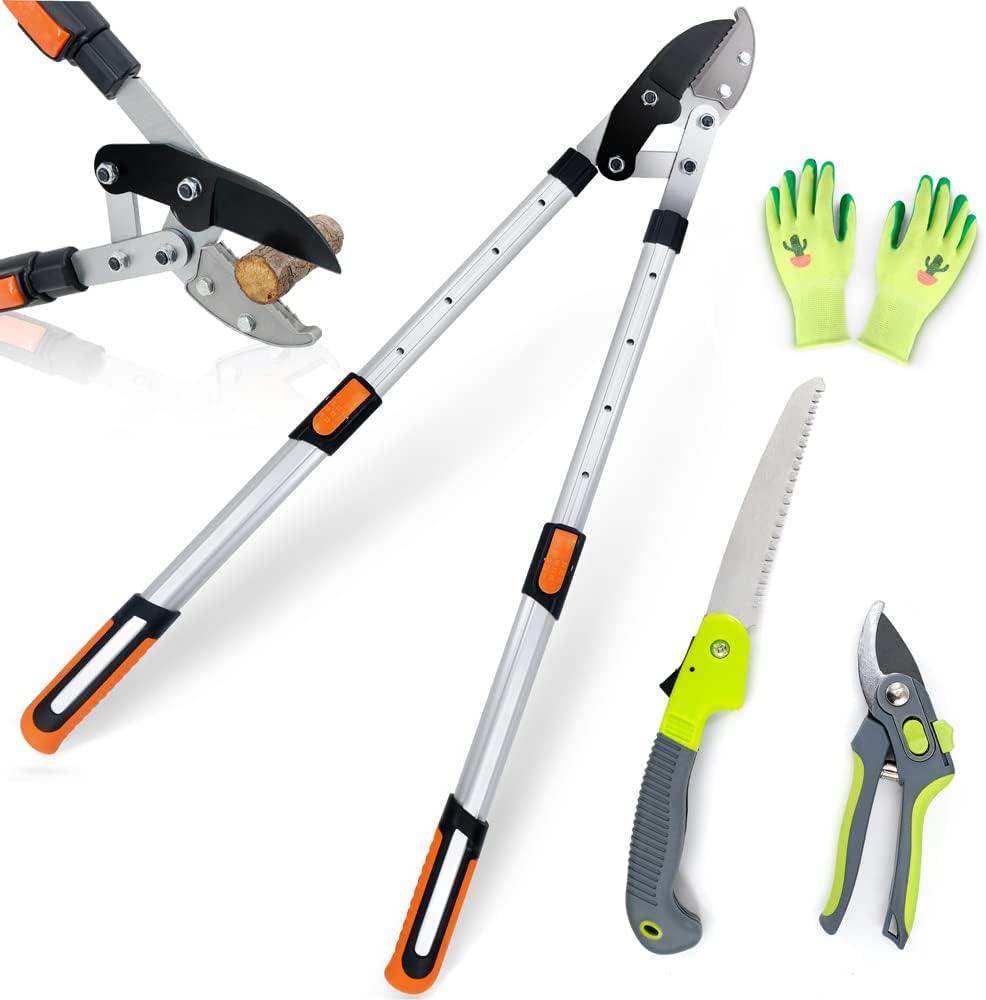 Colwelt 4PCS Extendable Anvil Loppers Set