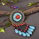 YSYSPJM El exquisito collar de cadena colgante es un accesorio maravilloso para combinar con su atuendo, mostrando su encanto.