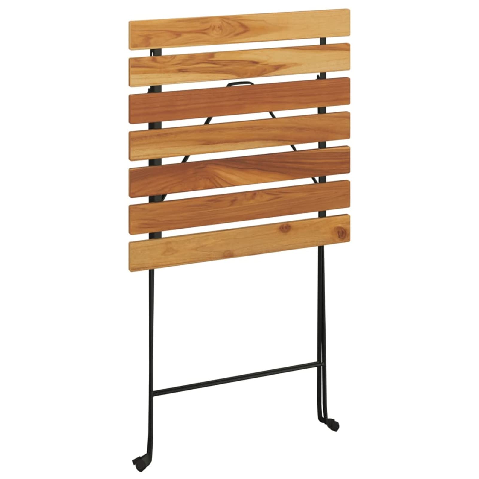 Homgoday Muebles cafetería Plegables 3 Piezas Madera Maciza Teca y Acero