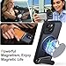 AMILIFECASES Magnetic Compatible with iPhone 15 Case, [Built-in Invisible Kickstand][Compatible with MagSafe][Full Camera Protection] Translucent Matte Phone Case for iPhone 15 6.1