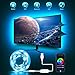 Striscia LED TV 3M, Maxcio Striscia Luminosa LED USB Colorati 5050 RGB 90 LEDS 5V Music Sync, Nastri Led Bluetooth Controllata da APP, Timer Funzione Adatto per TV (34-49 Pollici), Feste, Computer