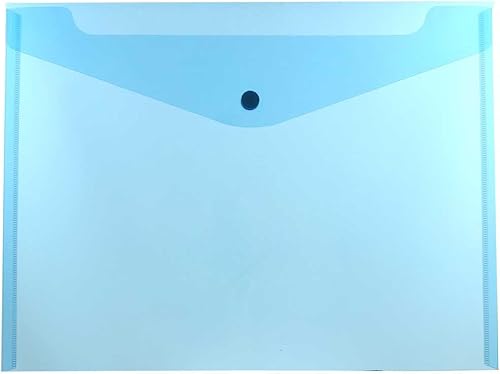 Miniatura 26 de JAM PAPER Sobres de plástico con cierre a presión, folleto de cartas, 9 3/4 x 13 pulgadas, cuadrícula gris ahumado, paquete de 12