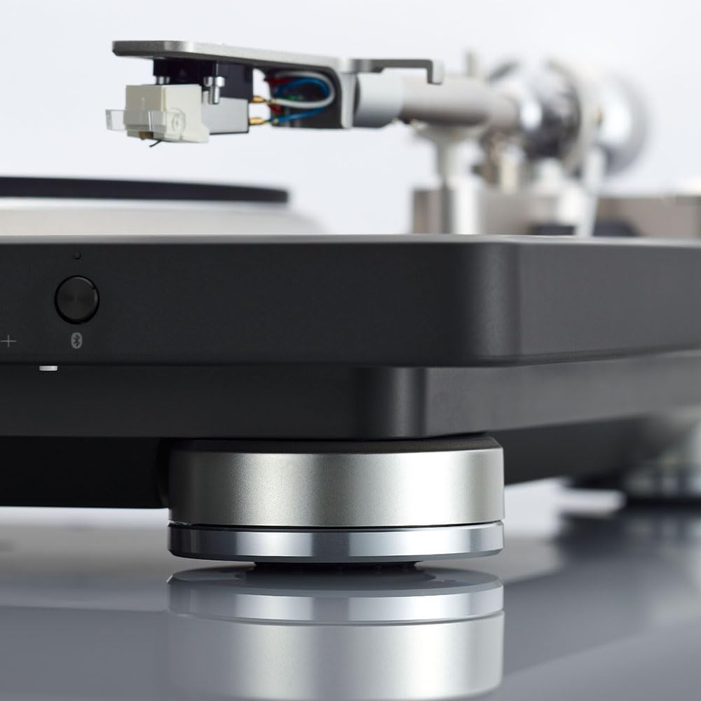 Denon Platine tournante Bluetooth Hi-FI DP-500BT (Noir), préampli Phono commutable intégré, contrôle Semi-Automatique, Cartouche MM, Tourne-Disque Vinyle à entraînement par Courroie 33⅓, 45 et 78 TR