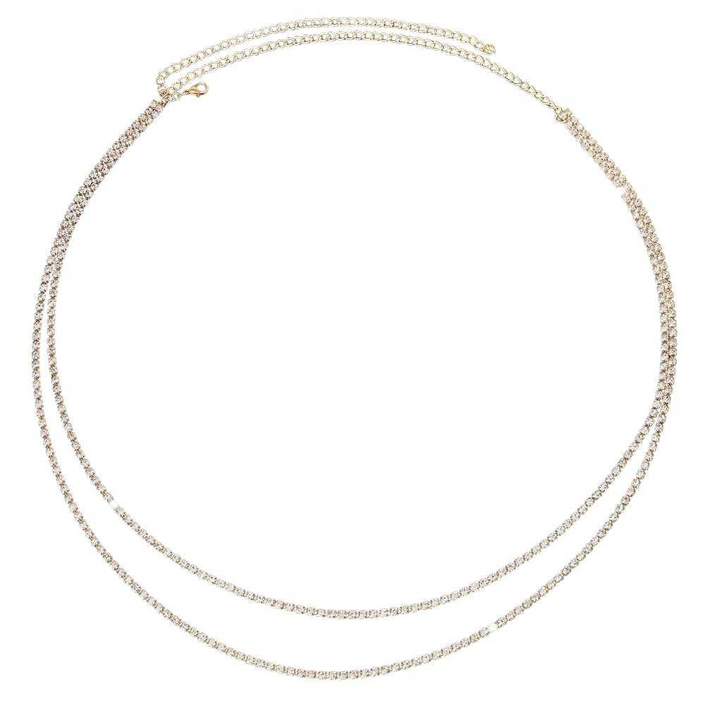 shidara 1 pcs Premium Waist Chains, Body Chains, Body Jewelry, Belly Chain, Summer Beach Accessories, Belly Embellishments, Double Layer, Gold and Silver with Tassels (rose gold)-picture-31