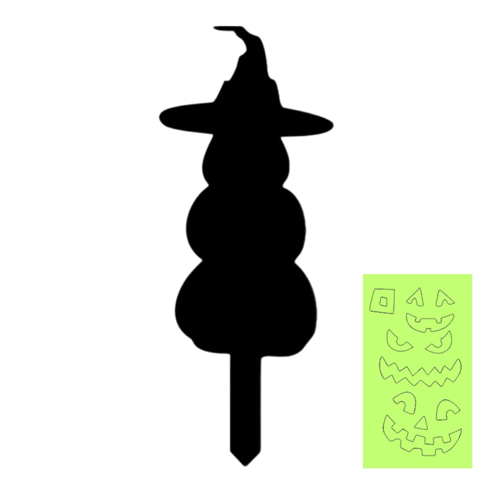 Halloween Ghost Garden Stake, Glow Spooky Yard Sign – Pumpkin Scarecrow Acrylic Decor for Lawn, Pathway, Front Yard B