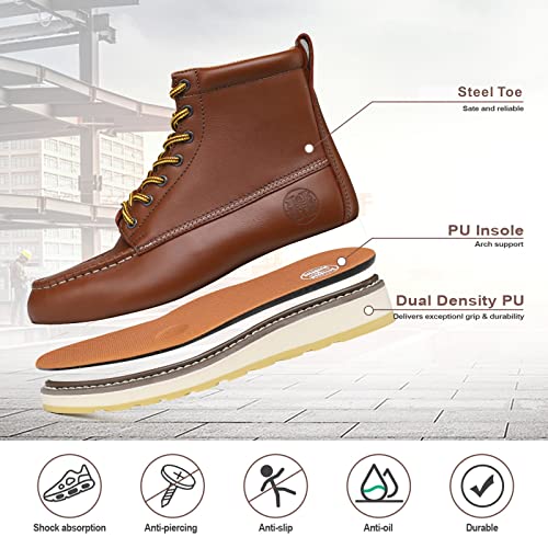 HANDPOINT Men's Classic 6" SureTrack Steel Toe Work Boot 849923