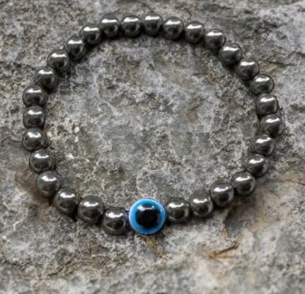 Image of Honbon Fancy Designer Beads Evil Eye Charms Bracelet,Handmade Unisex Nazar Bracelets,Friendship Band for All -Girls, Boys, Men & Women