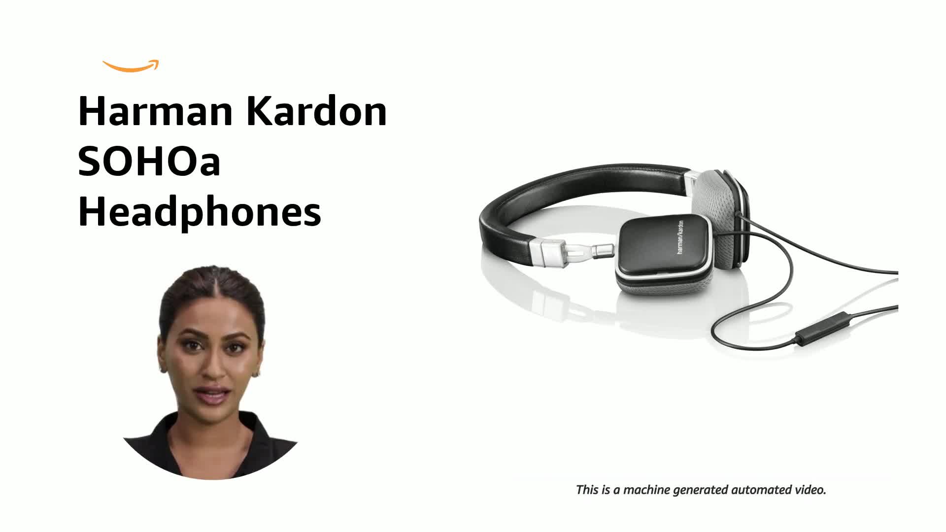 Harman Kardon SOHOa BLK Premium Flat-On Ear Mini Headphones with