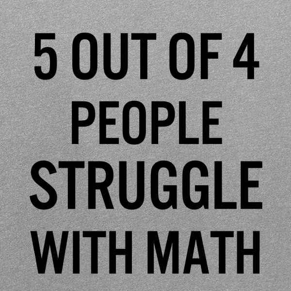 Pop Threads 5 Out of 4 People Struggle with Math Funny Retro Graphic Tee T-Shirt for Men2