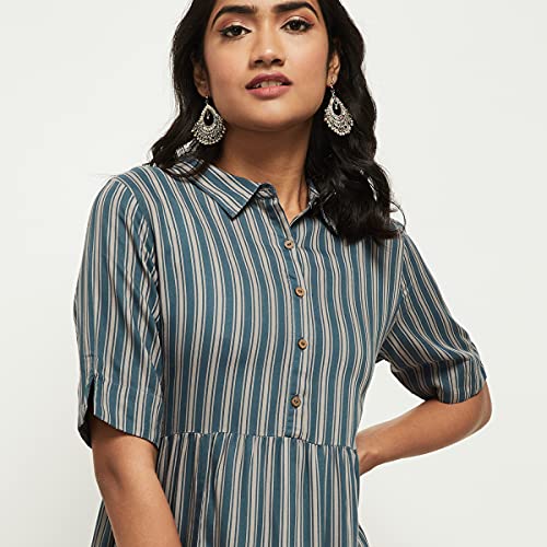 Image of Max Women's Rayon Shirt Maxi Dress