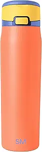 Simple Modern Mesa Loop Water Bottle with Straw | 24oz Cup Holder Friendly Insulated Stainless Steel Bottles for Travel, Sports and School | Mango