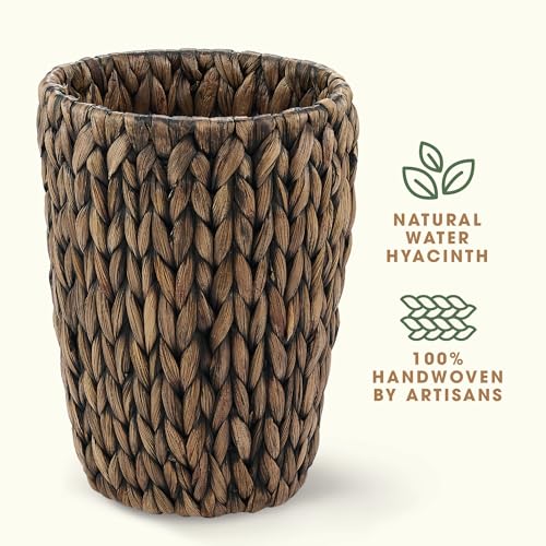 84ECO 2-Pack Black Wicker Trash Cans by 84ECO - Image 5