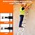 HYCHIKA Telescoping Ladder 8.5 Ft, Extension Collapsible Aluminum Ladder with Stabilizing Bar, Multi-Button Retraction for Home, RV, Roof, Loft, Painters, Camper, Indoor & Outdoor, 330 Lbs Capacity