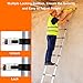 HYCHIKA Telescoping Ladder 8.5 Ft, Extension Collapsible Aluminum Ladder with Stabilizing Bar, Multi-Button Retraction for Home, RV, Roof, Loft, Painters, Camper, Indoor & Outdoor, 330 Lbs Capacity