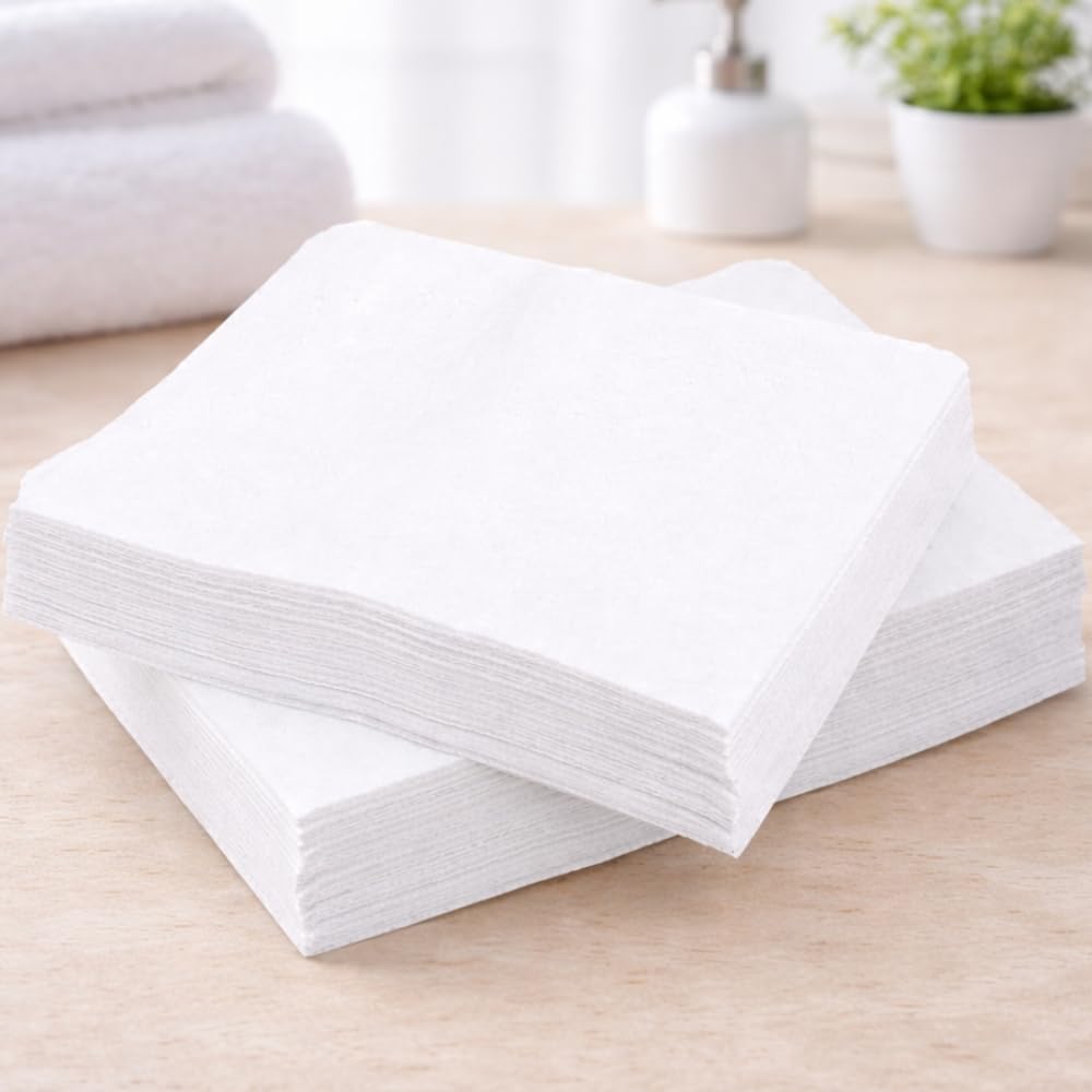 Piru 50 Wipes Count Disposable Ultra Soft Non Woven Disposable Face Cleaning Cloth, Towel, Dry Wipe, Durable For Cleansing, Makeup Removal, Multipurpose For Sensitive Skin-image-26