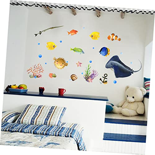 NUSITOU Adesivos de decalque de animais de quarto com padrão autoadesivo para papel de parede, pared