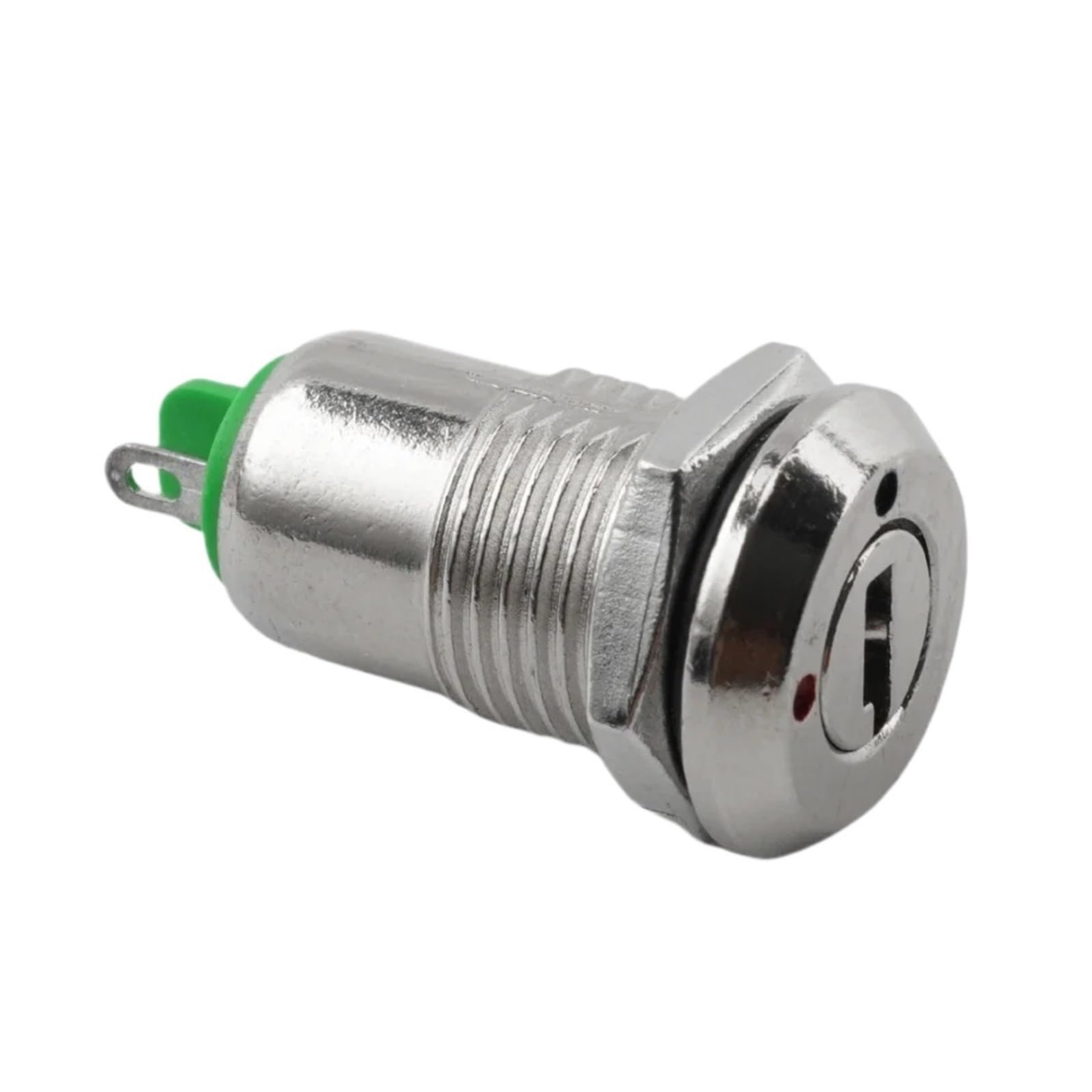 KFGWOPOYVY 12mm Zinc Alloy Metal Rotary Knob Key Switch with Keys Power On Off Latching Lock Unlock Security Electrical Solder Pin(Extraction 0 and 1)