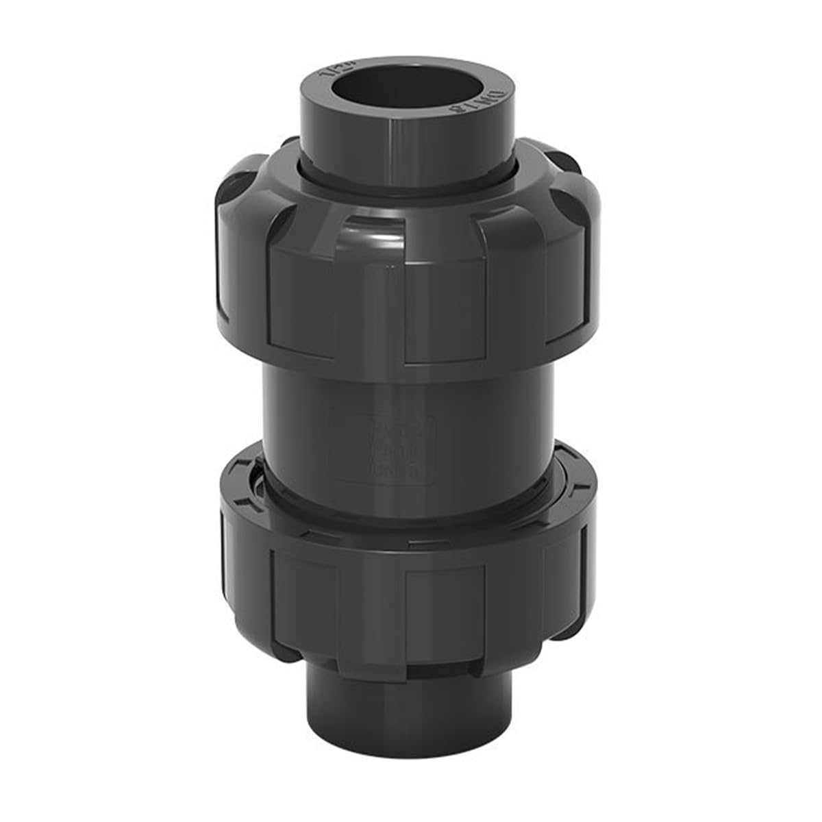 Qury Válvula de retención de bola de PVC, válvula de agua antirretorno con resorte, para uso en piscina y fontanería (diámetro interno 50 mm)