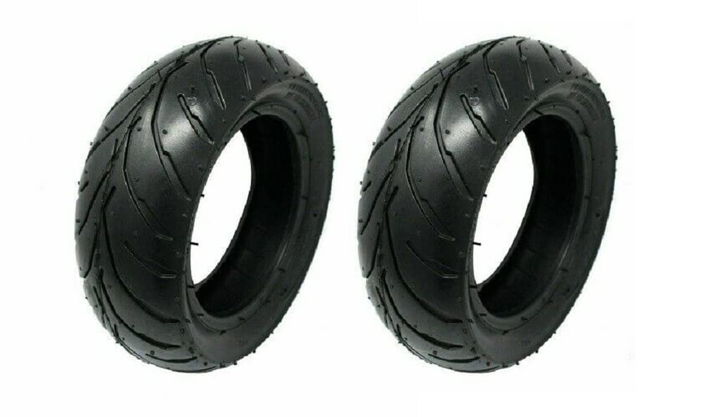 SET TRENO COPPIA PNEUMATICI GOMME COPERTONI 90x65-6,5 + 110/50-6.5 Anteriore e Posteriore per Minimoto 49cc