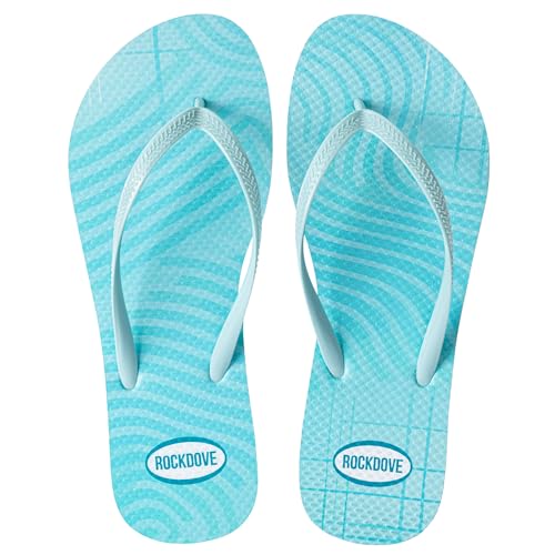 Image of RockDove Women's Seabreeze Printed Beach Flip Flops | Waterproof, Lightweight, Comfortable, Non-Slip, Indoor /Outdoor Sole, Gift-Ready, Breathable, Open Toe, Printed