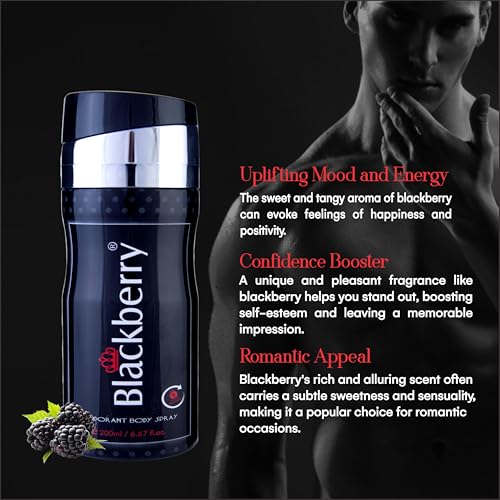Image of St. Louis BlackBerry Original Blackberry Deodorant Spray 200ml Long Lasting Fresh Fragrance Unisex Deo Daily wear Deodorant