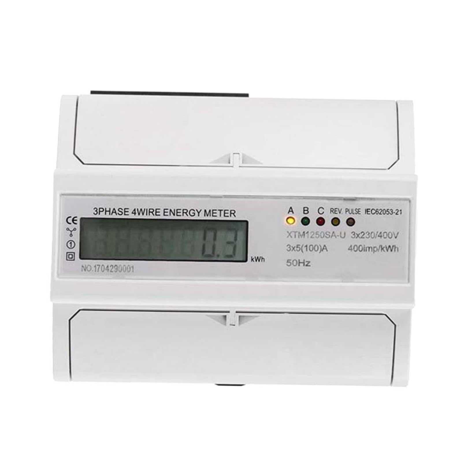Contatore di Energia Elettrica su Guida 4 Fili Xtm1250sa-u