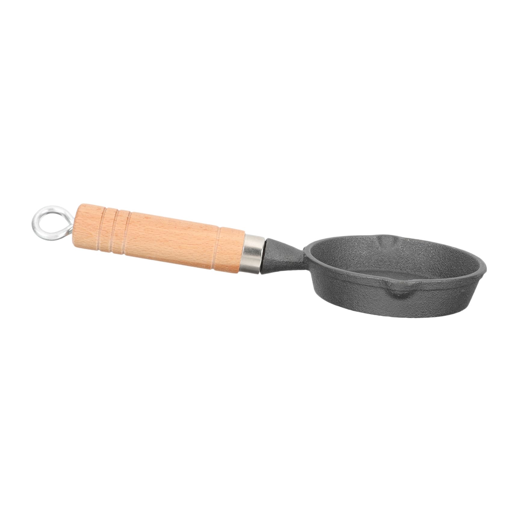 TOYANDONA Kleine Gusseiserne Pfanne mit Langem Griff für Küche und Outdoor
