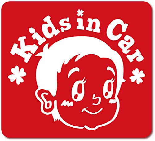 imoninn KIDS in car ステッカー 【マグネットタイプ】 No.23 赤ちゃん2 (赤色)