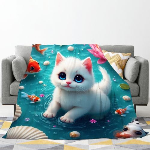 Couverture polaire 220x240 chat douceur persistante lit King Size - 2