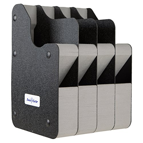 BenchMaster Pistol Rack, Handgun Safe Storage, Holds 2 to 12 Pistols, Secure Gun Holder Organizer, Kydex and High-Density Foam, No Metal, Lightweight, Sturdy, No Flex, Made in USA