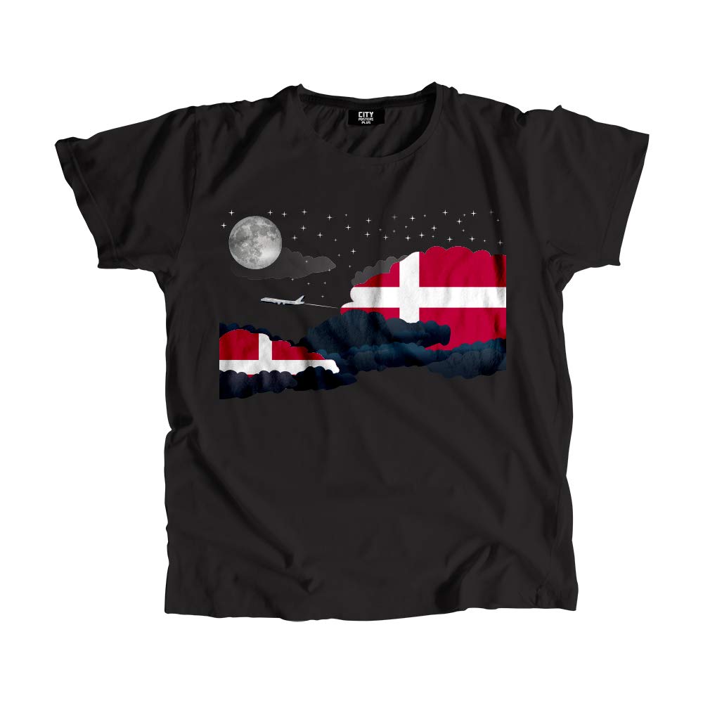 T-shirt Denmark Night Clouds en coton premium finition soignee style moderne