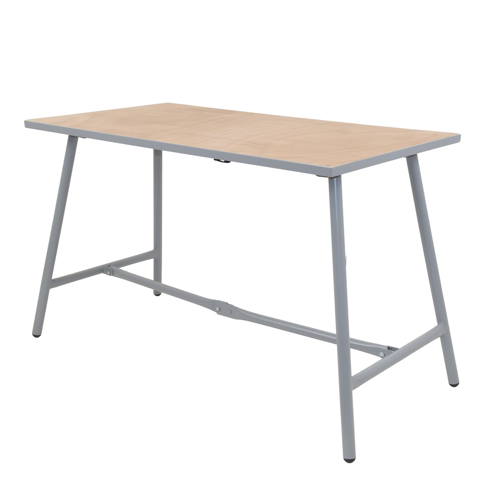 TRUTZHOLM Werkbank klappbar 114x60x84 cm Stabiler Werktisch bis 150 kg pulverbeschichtetes Stahlgestell grau mit 2,4 cm Holzarbeitsplatte Klappwerkbank Arbeitstisch für Werkstatt Garage Montage Lager