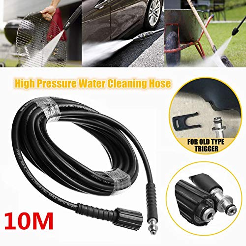 Pasuihcay High Pressure Washer G-Un,M22 Car Water Washer Cleaning Tool with 8M Hose for Cleaner Watering Lawn Garden, Black