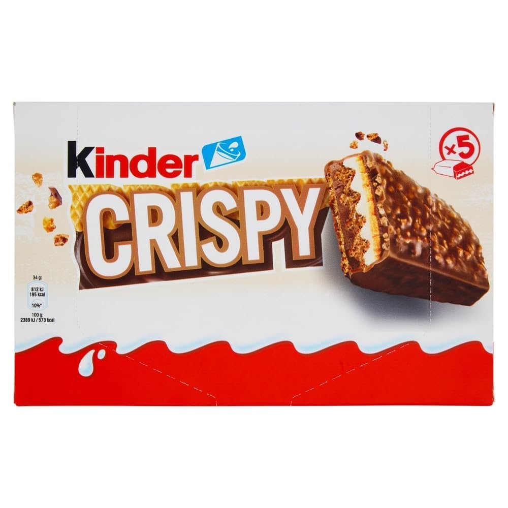 Italian Gourmet Bundle Crispy Waffelriegel 12x170g 2,04kg Polpa | 2,04kg knusprige Schoko-Waffelriegel, 12 Packungen mit je 5 Riegeln, insgesamt 60 Riegel
