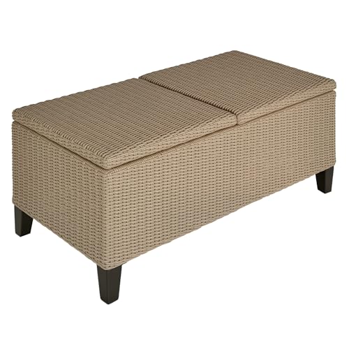 Outsunny Polyrattan Beistelltisch Garten Couchtisch Gartentisch Balkontisch...