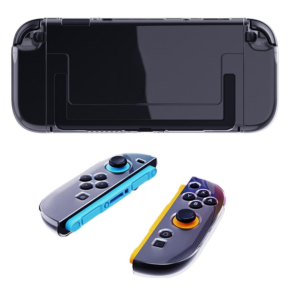 Custodia protettiva rimovibile per Switch2 con manici staccabili - PC+TPU doppio materiale, design trasparente, 1,5 m testato contro le cadute