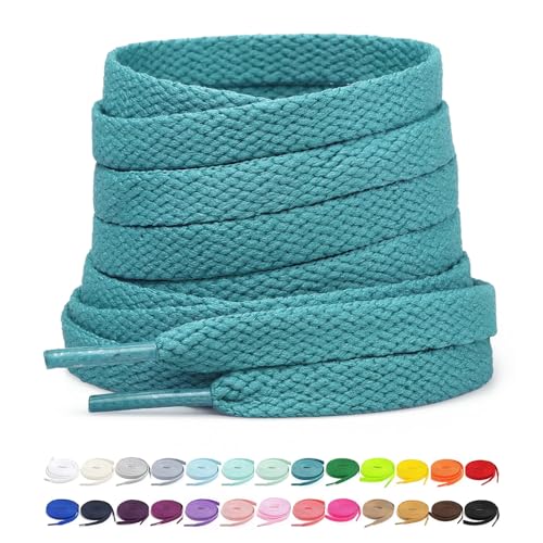 Image of Stepace [2 Pairs Flat Shoe Laces for Sneakers 30 inch-72 inch Length 26 Color Shoelaces