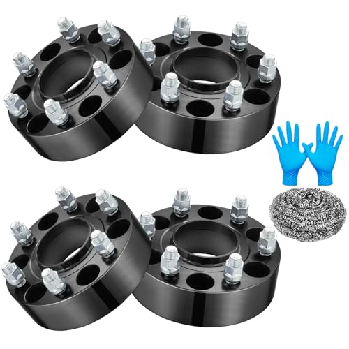 Image of 2inch 6x139.7mm Wheel Spacers Compatible with RAM 1500 2019-2024, 77.8mm Center Bore & 139.5mm Forged & M14x1.5 Studs 6x5.5 Wheel Spacer, 4PCS