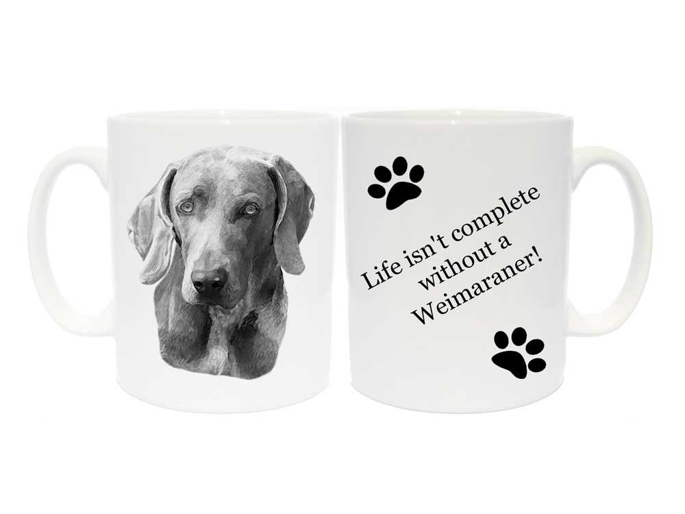 Tazza Weimaraner Ceramica - Regalo Per Amanti Cani - Stampata Doppia Faccia Microonde E Lavastoviglie Safe - Foto 2