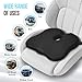 Arbanith Car Seat Cushion for Driving – Ergonomic Wedge Memory Foam Booster Automotive Seat with Non-Slip Bottom & Adjustable Strap – Car Seat Pad for Car, Truck, Vehicle